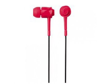 E11017 ELECOM "Rose" Flower Shaped Stereo Headphones (Red), 20 Hz to 20 kHz, 16 Ohm, 97 dB/1 mW (mini casti/мини наушники) 12178 foto