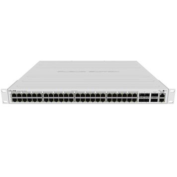 Wi-Fi router Mikrotik Cloud Router Switch CRS328-24P-4S+RM with RouterOS L5, 24 x Gigabit Ethernet ports, 4x 10Gbps SFP+ ports, Dual Boot and PoE output 500W, 1U rackmount case, CRS328-24P-4S+RM XMAS 31015 foto