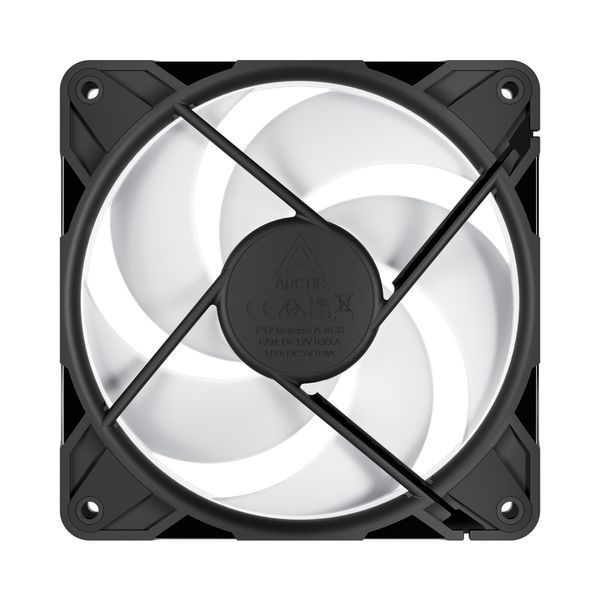 Вентилятор для корпуса Case/CPU FAN Arctic P14 Pro Reverse A-RGB Black, A-RGB PWM Fan with Cable Splitter, 140x140x30 mm, 4-Pin-Connector + 4-Pin-Socket, 400-2650rpm, Airflow 98 cfm / 166.5 m3/h, ACFAN00323A 33534 DOXYTERRA.md фото