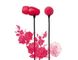 E11017 ELECOM "Rose" Flower Shaped Stereo Headphones (Red), 20 Hz to 20 kHz, 16 Ohm, 97 dB/1 mW (mini casti/мини наушники) 12178 фото 2