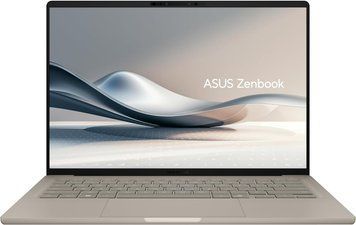 Laptop ASUS 14.0 Zenbook A14 UX3407NA Zabriskie Beige, Qualcomm Snapdragon X2 Elite X2E-88-100, 32Gb, 1Tb, Qualcomm Adreno, 14.0 OLED FHD (1920x1200) AG, HDMI, 802.11be, 2x USB4, 1x USB-A, IR FHD Webcam, Windows 11 Home, 70Wh Battery, Illuminated Keyboard 251227 DOXYTERRA.md фото