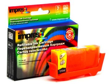 Impreso IMP-DS-CC426Y Yellow Refillable Canon iP4840/4940/ MG5140/5240/ 5340/6140/ 6240/8140/ 8240/MX714/ 884/894/ iX6540, w/chip (10ml) (cartus/картридж) 20731 foto