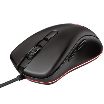 Mouse Gaming Trust Gaming GXT 930 Jacx RGB Mouse, 200 - 6400 dpi, 6 Programmable, responsive buttons including 2 thumb buttons, Fully adjustable RGB lighting with multiple effects, Braided cable 1,8 m USB, Black 29273 foto