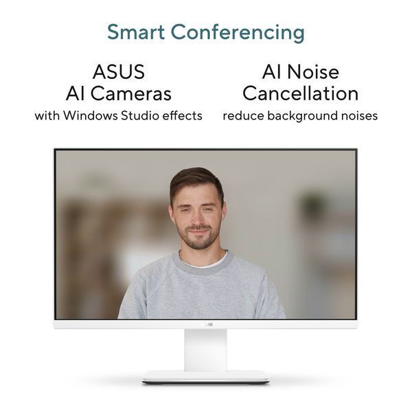 Asus AiO V440VAK White 23.8 FHD Core 5 210H 2.2-4.8GHz, 16GB, 512GB SSD, Intel UHD Graphics, Wi-Fi 6E(802.11ax) (Dual band) 2*2 + Bluetooth 5.4, 23.8-inch FHD (1920 x 1080), 1080p FHD camera, USB 2.0, USB 3.2, HDMI out 1.4, 1Gb LAN (RJ-45), speakers, wire 267628 DOXYTERRA.md фото