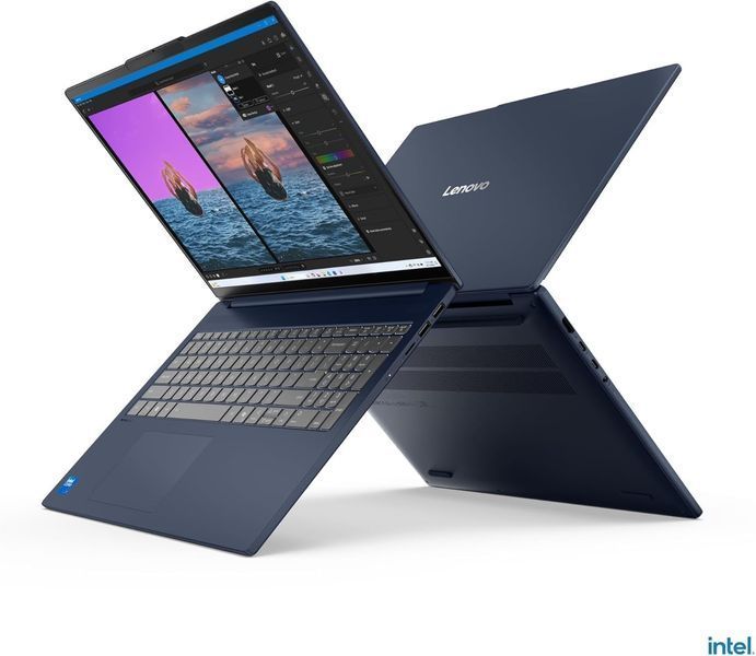 Laptop Lenovo 16.0 IdeaPad Slim 5 16IMH10 Cosmic Blue, Intel Core Ultra 9 185H, 16Gb, 1Tb, Intel Arc Graphics, 16.0 OLED FHD+ (1920x1200) Glare, HDMI, 802.11ax, USB-C, USB-A, CR, IR FHD Web, No OS, Illum Keyb, 83V7000QRK 257385 DOXYTERRA.md фото