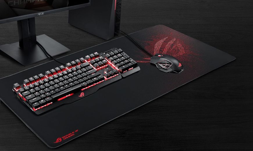 Gaming Mouse Pad Asus ROG Sheath, 900 x 440 x 3mm, Stitched edges, Non-slip rubber base 136417 foto