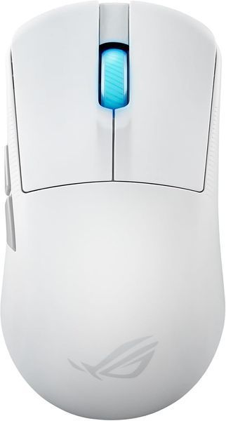 Gaming Wireless Mouse Asus ROG Harpe Ace Mini White, 42k dpi, 5 buttons, 750IPS, 50G, 49g, Ambidextrous, Opt.SW, 2m, USB+2.4Ghz+BT, 90MP03Z0-BMUA10  262604 DOXYTERRA.md foto