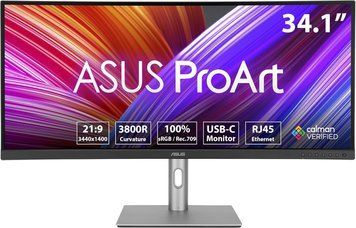 Monitor 34 ASUS ProArt PA34VCNV Silver, IPS, 3440x1440 WQHD, 60Hz, 5ms, 300cd, CR1000:1, HDR10, HDMI+DP+USB+TypeC, LAN, Speakers 240048 DOXYTERRA.md foto