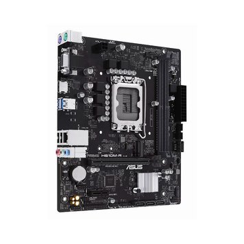 Материнская плата ASUS PRIME H610M-R-SI Intel H610, LGA1700, Dual DDR5 5600MHz, PCI-E 4.0 x16, Display Port/D-Sub/HDMI, USB3.2, SATA 6 Gbps, M.2 slot, PCIe 3.0 x4 mode, SB 8-Ch., GigabitLAN, LED lighting 31552 фото