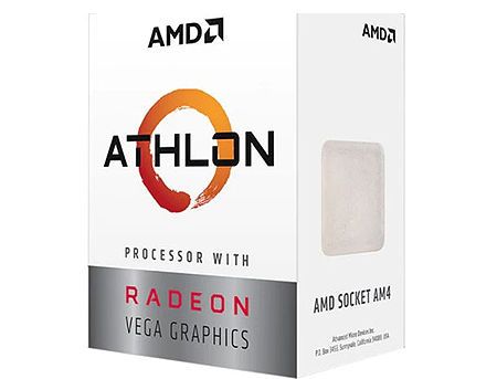 CPU AMD Athlon 3000G Dual Core, 4 Threads, 3.5GHz, AMD Radeon Vega 3 graphics, 5MB Cache, AM4, Cooler, BOX 26394 foto