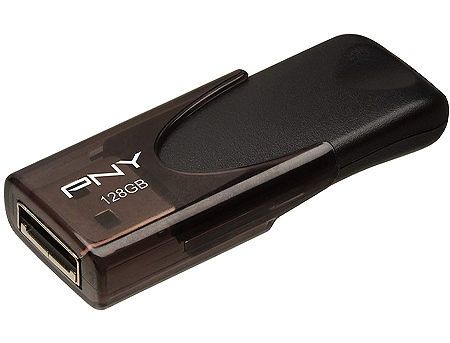 128GB USB Flash Drive PNY Attache 4, Black, USB 2.0, FD128ATT4-EF (memorie portabila Flash USB/внешний накопитель флеш память USB) 27251 фото