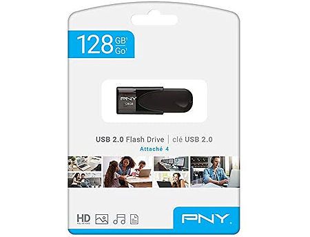 128GB USB Flash Drive PNY Attache 4, Black, USB 2.0, FD128ATT4-EF (memorie portabila Flash USB/внешний накопитель флеш память USB) 27251 фото