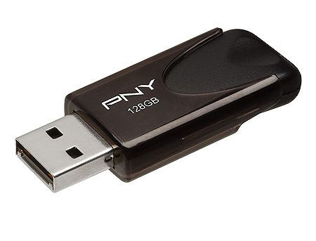 128GB USB Flash Drive PNY Attache 4, Black, USB 2.0, FD128ATT4-EF (memorie portabila Flash USB/внешний накопитель флеш память USB) 27251 фото