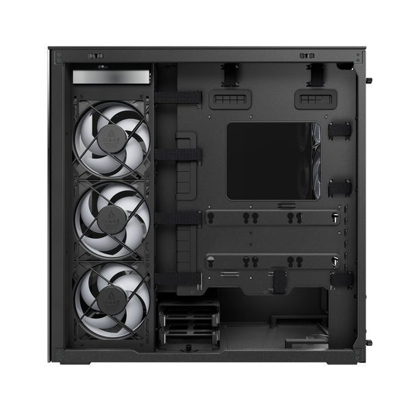 Carcasa Case E-ATX Arctic Xtender VG Black (Tinted Glass & Vertical GPU Mounting) no PSU, 2xUSB 3.2 Gen1, USB 3.2 Gen2 Type C, Audio-out&Mic, 2xP12 Pro A-RGB Rear, 3x P14 Pro Reverse A-RGB Side (ACPCC00016A) 33519 DOXYTERRA.md foto