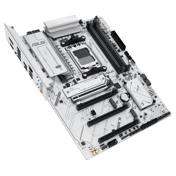 Placa de baza ASUS B850 MAX GAMING WIFI W AMD B850, AM5, Dual DDR5 8000+MHz, PCIe 5.0 x16, PCI-E 4.0/3.0 x16, HDMI/DisplayPort, USB Type-C, SATA&PCIe RAID, M.2 PCIe 5.0 x4 Socket, 2xM.2 PCIe 4.0 x4, SB 8-Ch., Wi-Fi 6E, 2.5Gb, Aura 32916 DOXYTERRA.md foto