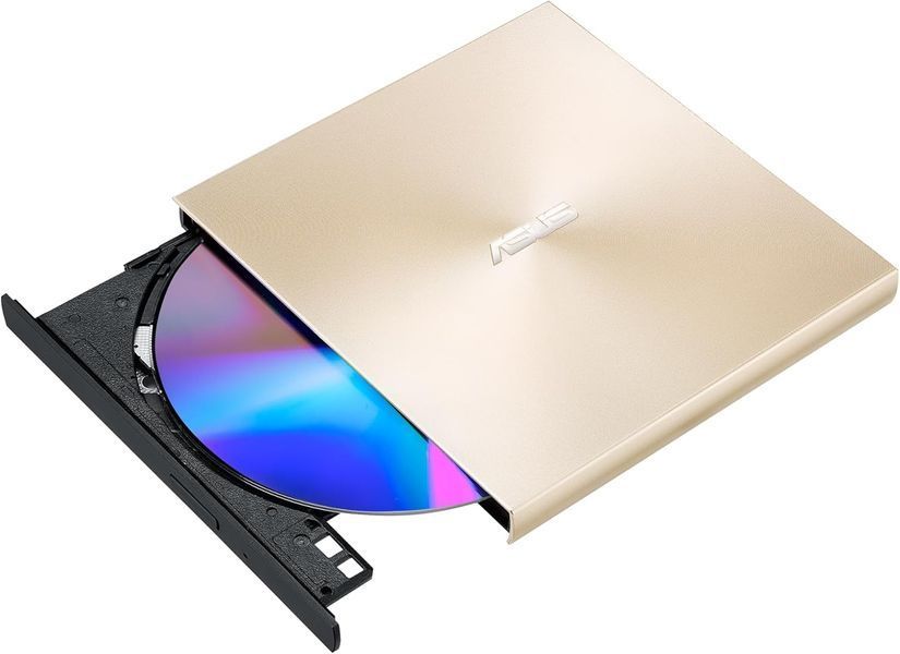 Внешние оптический привод ASUS ZenDrive U8M Ultraslim Gold External DVD+-R/RW Drive, 8x DVD+-R/8x DVD+-R DL/24xCDR/ 24xCDRW /8xDVD/24xCD, Mac OS compatible, USB-C interface 33200 DOXYTERRA.md фото