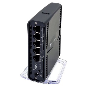 Wi-Fi router Mikrotik hAP ax2 (C52iG-5HaxD2HaxD-TC), 864MHz CPU, 128MB RAM, 5xGbit LAN, WiFi 6 AX1800, PoE-in & PoE out, desktop/tower case, PSU 31016 foto