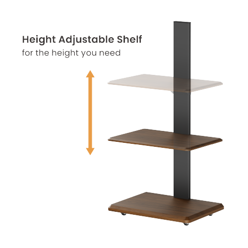 Lumi HGB01-1S Mobile Floor Stand with Dual Shelf 32032 фото