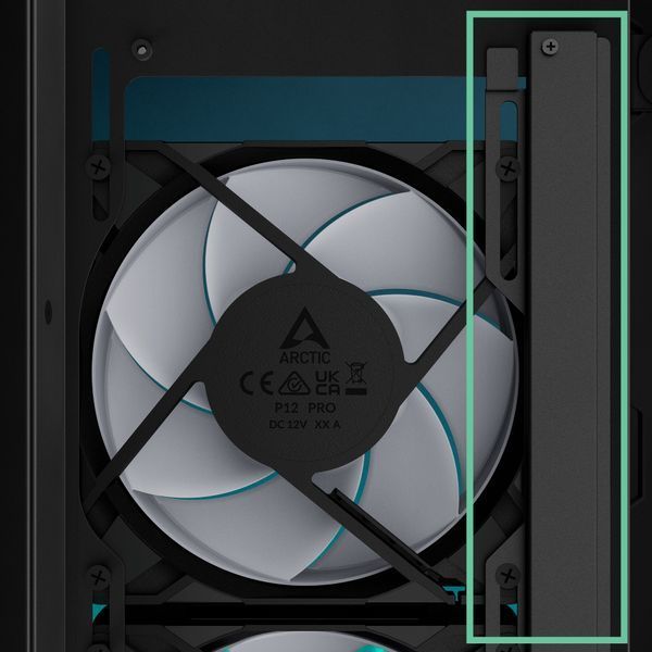 Компьютерный корпус Case E-ATX Arctic Xtender VG Black (Clear Glass & Vertical GPU Mounting) no PSU, 2xUSB 3.2 Gen1, USB 3.2 Gen2 Type C, Audio-out&Mic, 2xP12 Pro A-RGB Rear, 3x P14 Pro Reverse A-RGB Side (ACPCC00024A) 33521 DOXYTERRA.md фото