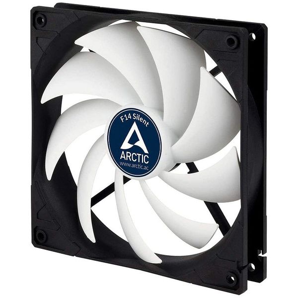 Case/CPU FAN Arctic F14 Silent, Black, 140x140x27 mm, 3-pin, 800rpm, Noise 0.08 Sone (@ 800 RPM), 46 CFM (78 m3/h) (ACFAN00217A) 29221 фото