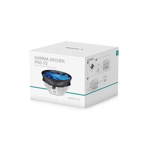 Кулер Deepcool GAMMA ARCHER PRO V2 (17.8-21dBA, 900-1600RPM, 55.5CFM, 120mm, PWM, Copper core, 110W, 315g) 32867 DOXYTERRA.md фото
