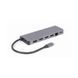 Gembird A-CM-COMBO5-05, USB Type-C 5-in-1 multi-port adapter (Hub + HDMI + PD + card reader + LAN), 3-port USB 3.1 Gen 1 (5 Gbps) hub, 4K HDMI, Gigabit LAN port, SD card reader and 100 W USB Type-C Power Delivery port, durable premium style metal housin 31222 foto 1 DOXYTERRA.md