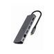Gembird A-CM-COMBO5-05, USB Type-C 5-in-1 multi-port adapter (Hub + HDMI + PD + card reader + LAN), 3-port USB 3.1 Gen 1 (5 Gbps) hub, 4K HDMI, Gigabit LAN port, SD card reader and 100 W USB Type-C Power Delivery port, durable premium style metal housin 31222 foto 2 DOXYTERRA.md