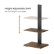 Lumi HGB01-1S Mobile Floor Stand with Dual Shelf 32032 фото 5