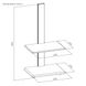 Lumi HGB01-1S Mobile Floor Stand with Dual Shelf 32032 фото 7