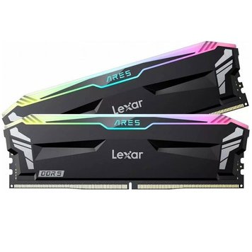 Memorie operativa 32GB DDR5 Dual-Channel Kit Lexar Ares RGB (2x16GB) DDR5 (LD5U16G68C34LA-RGD) PC5-54400 6800MHz CL34-45-45, XMP 3.0 & EXPO, Retail (memorie/память) 31620 foto