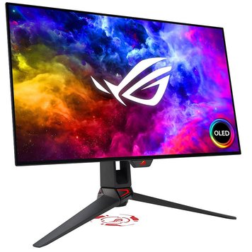 Monitor 26.5 ASUS ROG Swift OLED PG27AQDM HDR10 2K Gaming Monitor WIDE 16:9, 0.229, 0.03ms, 240Hz, 450cd/m2, 135%sRGB, FreeSync&G-Sync, Pivot, Contrast 1.500.000:1, H:30-390kHz,V:40-240Hz, 2560x1440 QHD, USB Hub, 2xHDMI v2.0/Display Port1.4 31720 foto