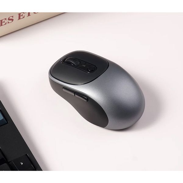 Mouse Keychron BM24 Wireless Mouse (BM24-C61), DPI Range 100-2400, Polling Rate 1000Hz, 2.4GHz & Bluetooth Wireless Connection, Battery 600 mAh, Wired USB Type-C, Metal Gray 33256 DOXYTERRA.md foto