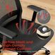 Scaun de birou ergonomic LumiVida Ergonomic Office Chair LV-CH05-37, Black, Adjustable Headrest, Lumbar Support, Breathable Mesh Back, Fixed Armrest, Pneumatic Seat-Height Adjustment, 340mm Nylon Base, 60mm PU Caster,100mm Class 3 Gas Lift, Weight Capacit 33418 foto 9 DOXYTERRA.md