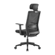 Scaun de birou ergonomic LumiVida Ergonomic Office Chair LV-CH05-37, Black, Adjustable Headrest, Lumbar Support, Breathable Mesh Back, Fixed Armrest, Pneumatic Seat-Height Adjustment, 340mm Nylon Base, 60mm PU Caster,100mm Class 3 Gas Lift, Weight Capacit 33418 foto 2 DOXYTERRA.md