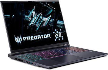 Laptop Acer 16.0 Predator Helios Neo 16 PHN16-I31 Abyssal Black, Intel Core i7-14650HX, 16Gb, 1Tb, GeForce RTX 5060 8Gb, 16.0 IPS WUXGA (1920x1200) 180Hz AG, HDMI, Gbit Ethernet, 802.11ax, TB4, USB4, USB-A, CR, FHD Web, Linux, Illum RGB Keyb, NH.U64EU.009 257075 DOXYTERRA.md foto