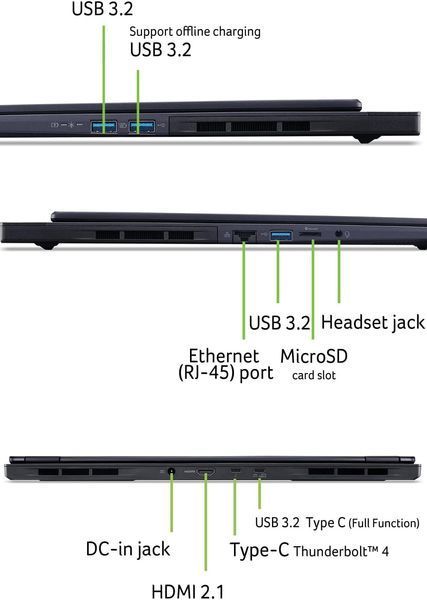 Laptop Acer 16.0 Predator Helios Neo 16S AI PHN16S-71 Abyssal Black, Intel Core Ultra 7 255HX, 32Gb, 1Tb, GeForce RTX 5070 8Gb, 16.0 OLED WQXGA (2560x1600) 240Hz AG, HDMI, Gbit Eth, 802.11ax, TB4, USB-A, CR, FHD Web, Linux, Illum RGB Keyb, NH.QZFEU.006 257955 DOXYTERRA.md foto