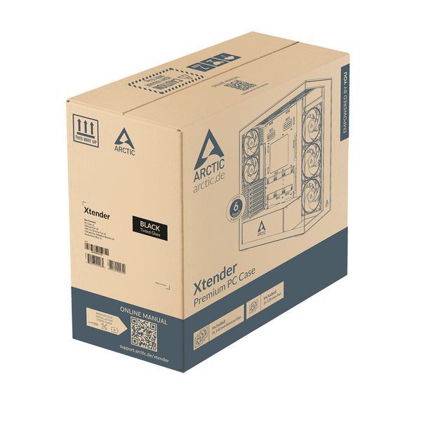 Carcasa Case E-ATX Arctic Xtender VG White (Clear Glass & Vertical GPU Mounting) no PSU, 2xUSB 3.2 Gen1, USB 3.2 Gen2 Type C, Audio-out&Mic, 2xP12 Pro A-RGB Rear, 3x P14 Pro Reverse A-RGB Side (ACPCC00017A) 33520 DOXYTERRA.md foto