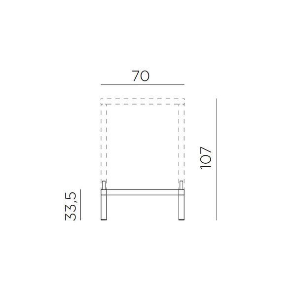 Комплект для увеличения высоты стола Nardi KIT CUBE 70 HIGH vern. tabacco 47967.53.000 (Комплект для увеличения высоты стола Nardi CUBE 70) 31493 DOXYTERRA.md фото