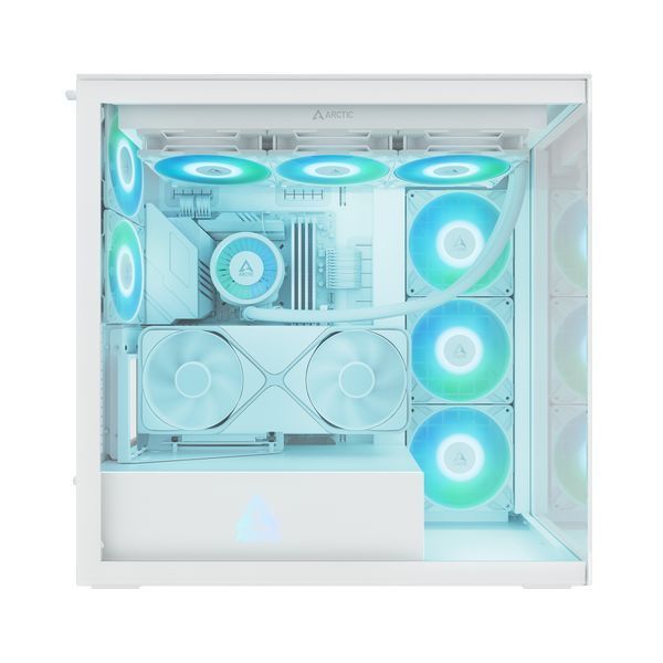 Carcasa Case E-ATX Arctic Xtender VG White (Clear Glass & Vertical GPU Mounting) no PSU, 2xUSB 3.2 Gen1, USB 3.2 Gen2 Type C, Audio-out&Mic, 2xP12 Pro A-RGB Rear, 3x P14 Pro Reverse A-RGB Side (ACPCC00017A) 33520 DOXYTERRA.md foto