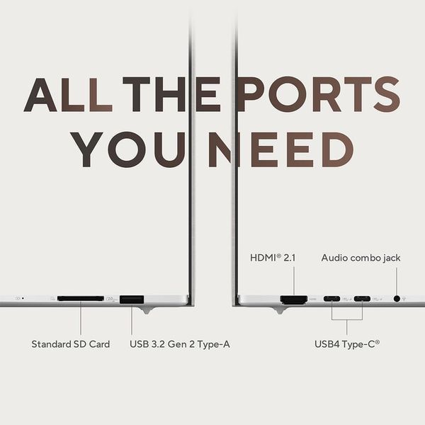 Laptop ASUS 16.0 Zenbook S 16 OLED UM5606WA Scandinavian White, AMD Ryzen AI 9 365, 24Gb, 1Tb, 16.0 OLED 3K (2880x1800) Glare, AMD Radeon Graphics, HDMI, 802.11be, USB4, USB-A, CR, IR FHD Web, W11 Home, Illum Keyb, UM5606WA-RK226W 244633 DOXYTERRA.md фото