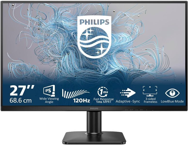 Monitor 27 PHILIPS 27E2N1110 Black, IPS, 1920x1080 FHD, 120Hz, AdaptiveSync 1msMPRT, 300cd, MegaDCR, D-Sub+HDMI 247805 DOXYTERRA.md foto