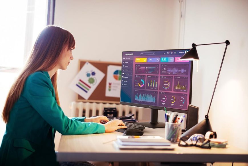 Monitor 27 PHILIPS 27E2N1110 Black, IPS, 1920x1080 FHD, 120Hz, AdaptiveSync 1msMPRT, 300cd, MegaDCR, D-Sub+HDMI 247805 DOXYTERRA.md foto